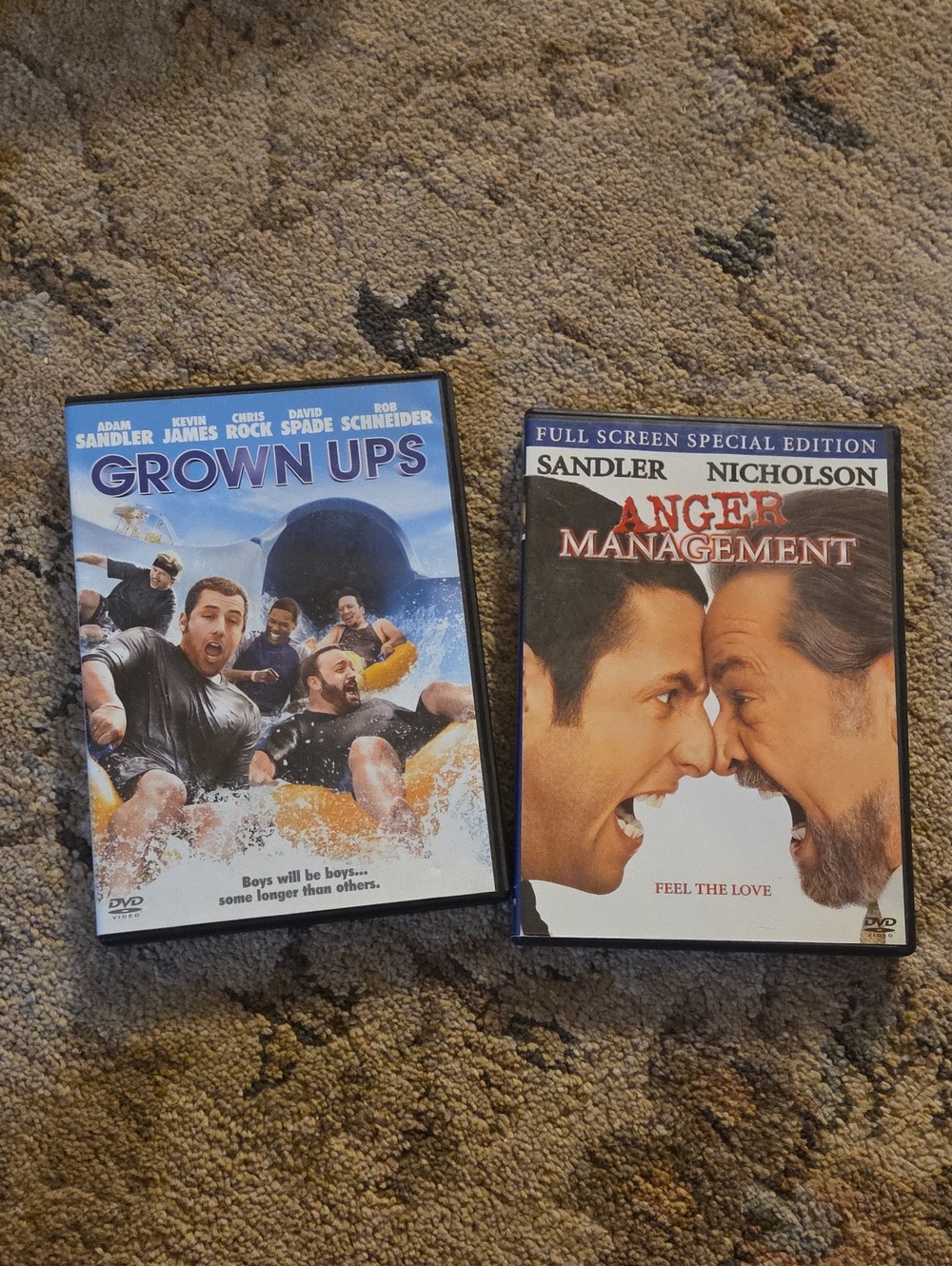 Grown Ups & Anger Management DVD Set - Blue & White Covers